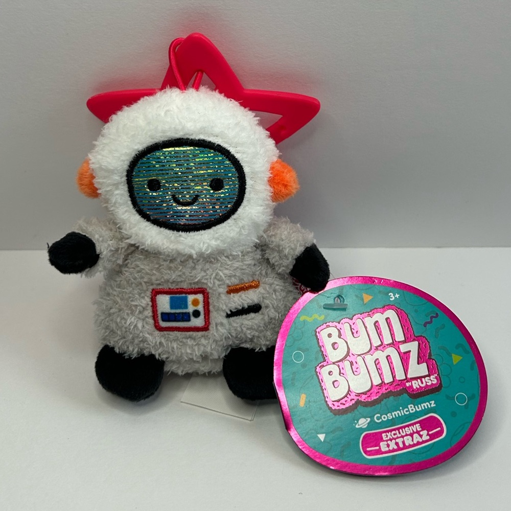 Averie The Space Astronaut 3.5" Clip On Cosmic Bum Bumz Plush CosmicBumz BumBumz